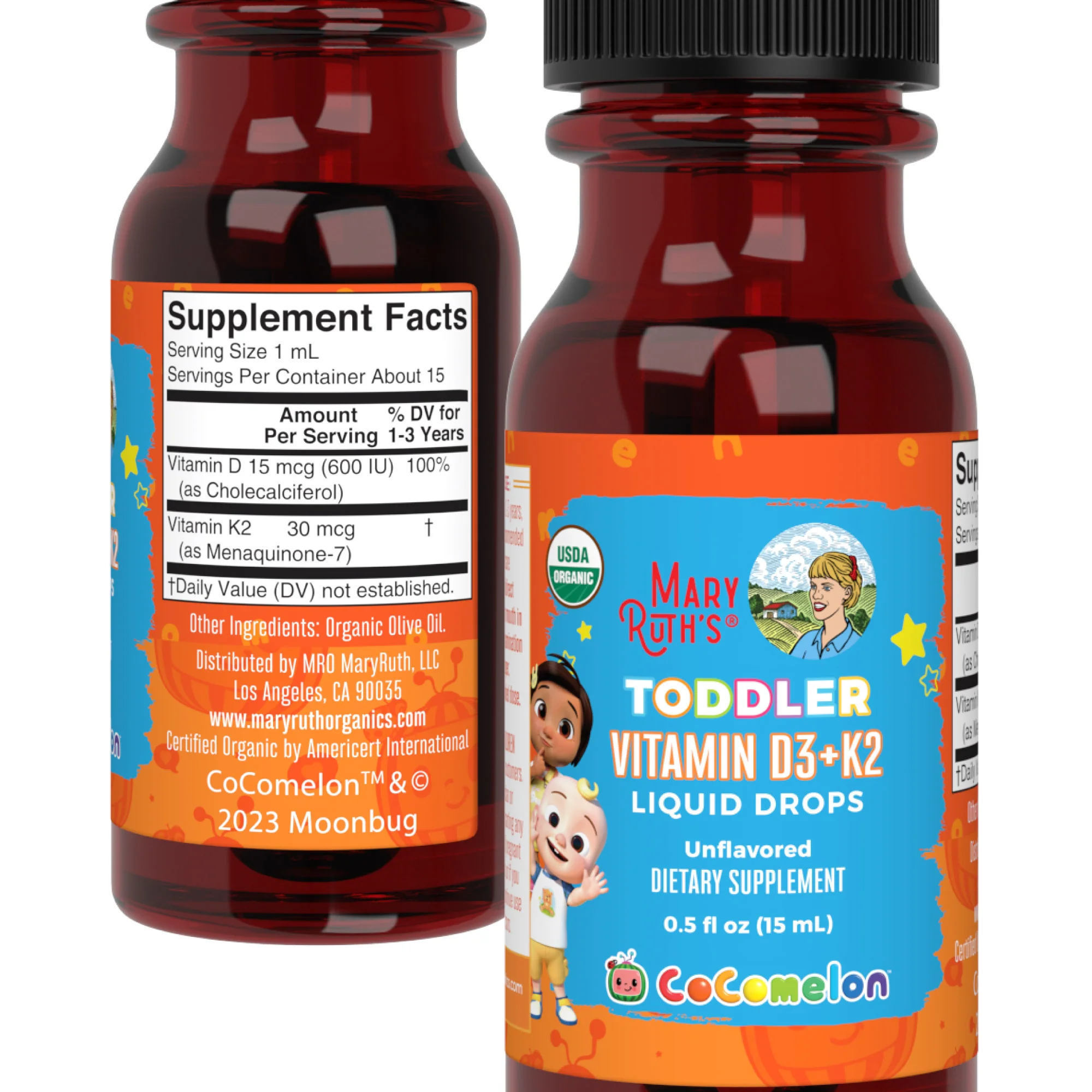 CoComelon Organic Toddler Vitamin D3+K2 Liquid Drops - Image 11